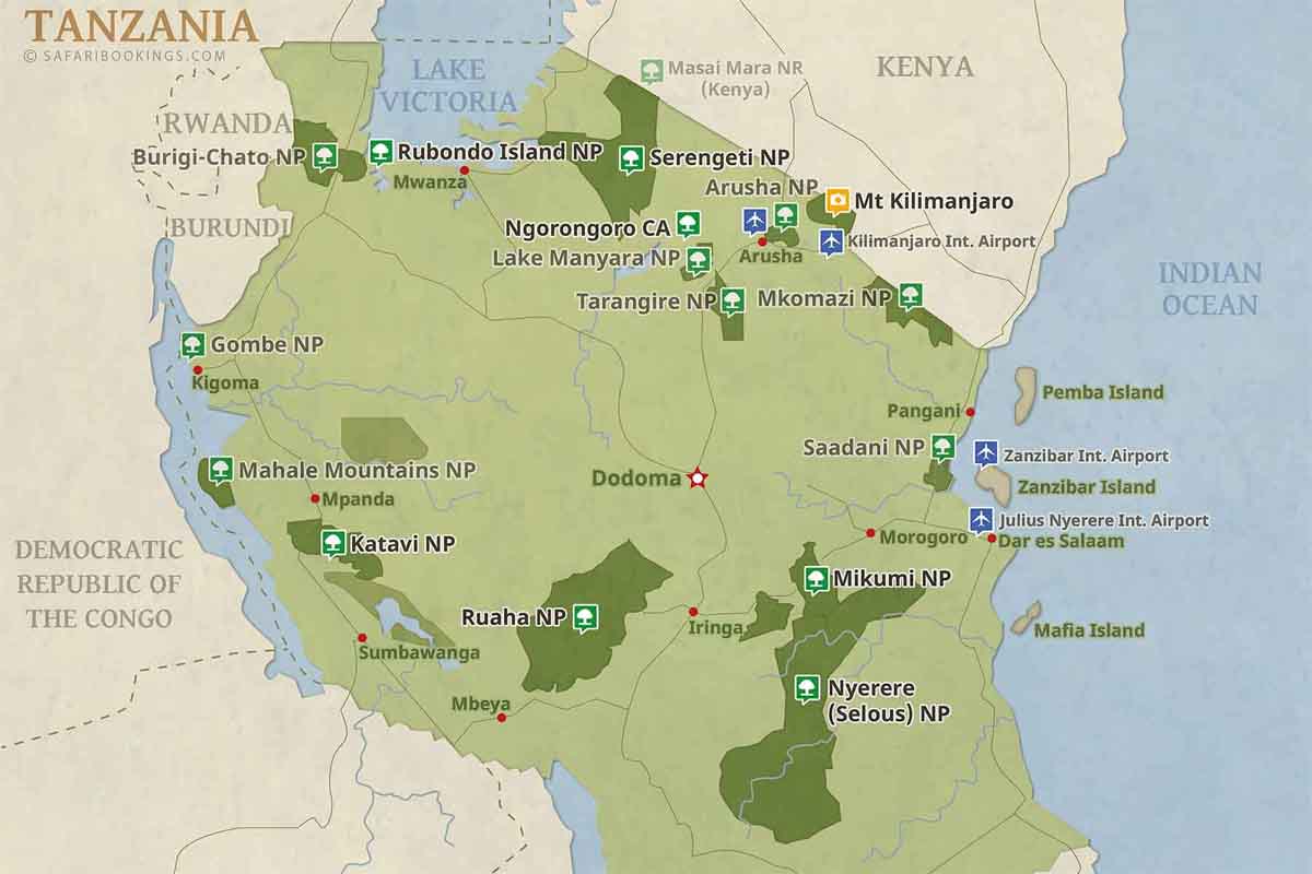 Tanzania Safaris - North vs South